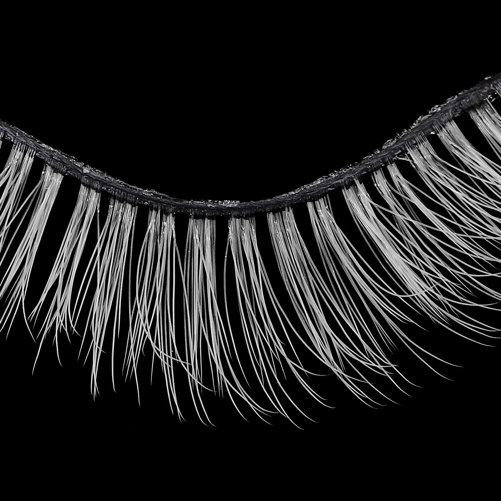 رموش صناعية بيضاء ذات مظهر طبيعي رموش اصطناعية للنساء ملحقات تمديد رموش براقة للحفلات التنكرية #6