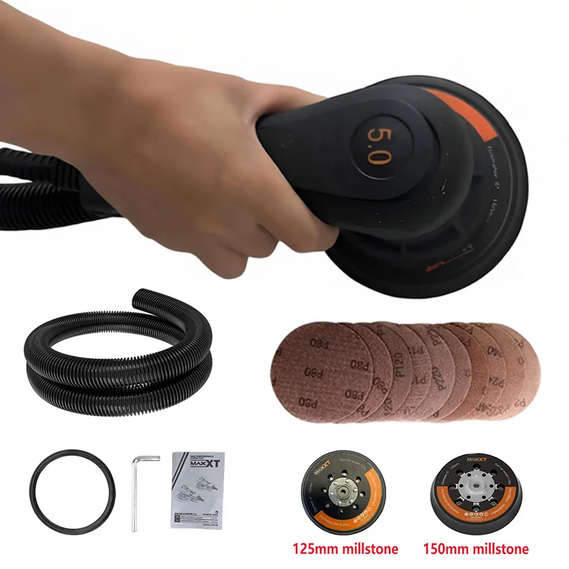 MAXXT 2.5mm/5.0mm Woodworking Brushless Random Orbital Sander Multifunctional Variable Speed Automotive Repairs Sanding Machine