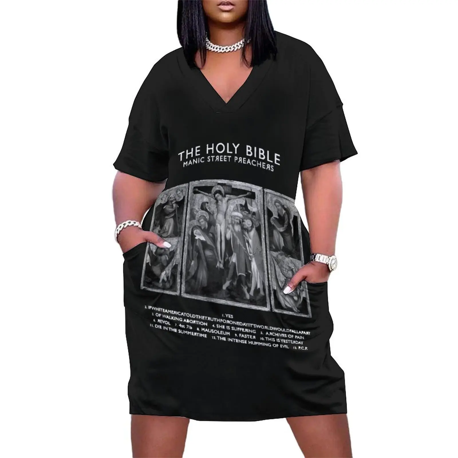 

Manic Street Preachers Holy Bible Alt Cover Loose Pocket Dress summer dresses women's luxury party dress