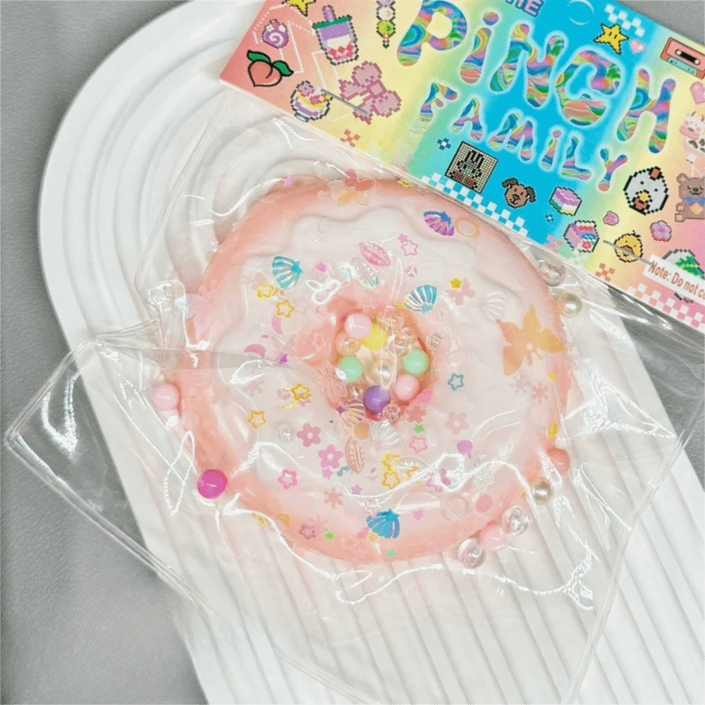 Cute Donut Squishy Slow Rising Soft Fidget Frosted Donut Cat Paw Reduce Pressure Relaxing Play