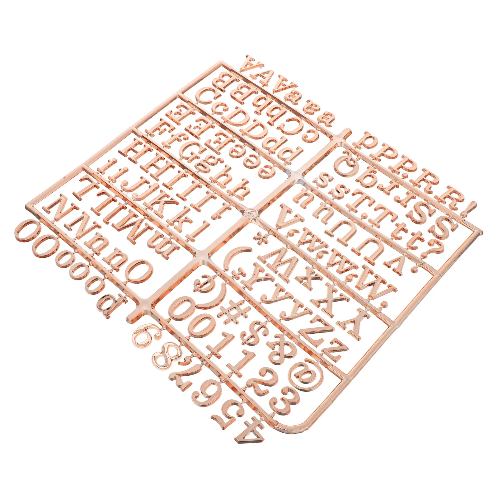 

Plastic Letter Board Letters Gold with Alphabet Numbers Symbols for Classroom Office DIY Felt Letter Board Message