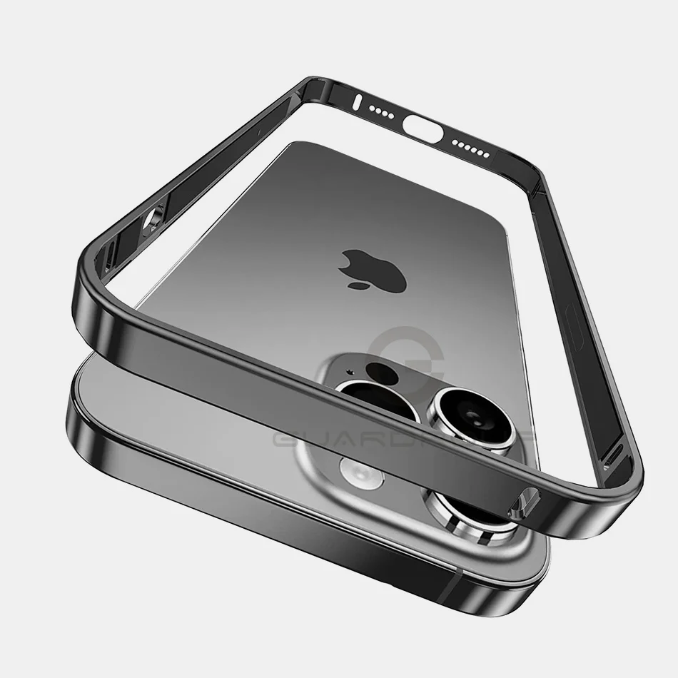 Custodia paraurti in alluminio Ultra Silm per iPhone 15 12 13 14 Plus 16 Pro Max lega leggera di lusso senza accessori per telaio di copertura Funda