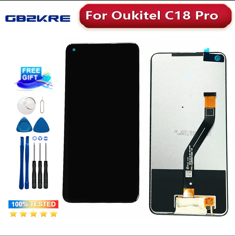 

6.55'' For Oukitel C18 Pro LCD Display Touch Screen Digitizer Repair Parts Assembly For OUKITELC18 Pro +Tools