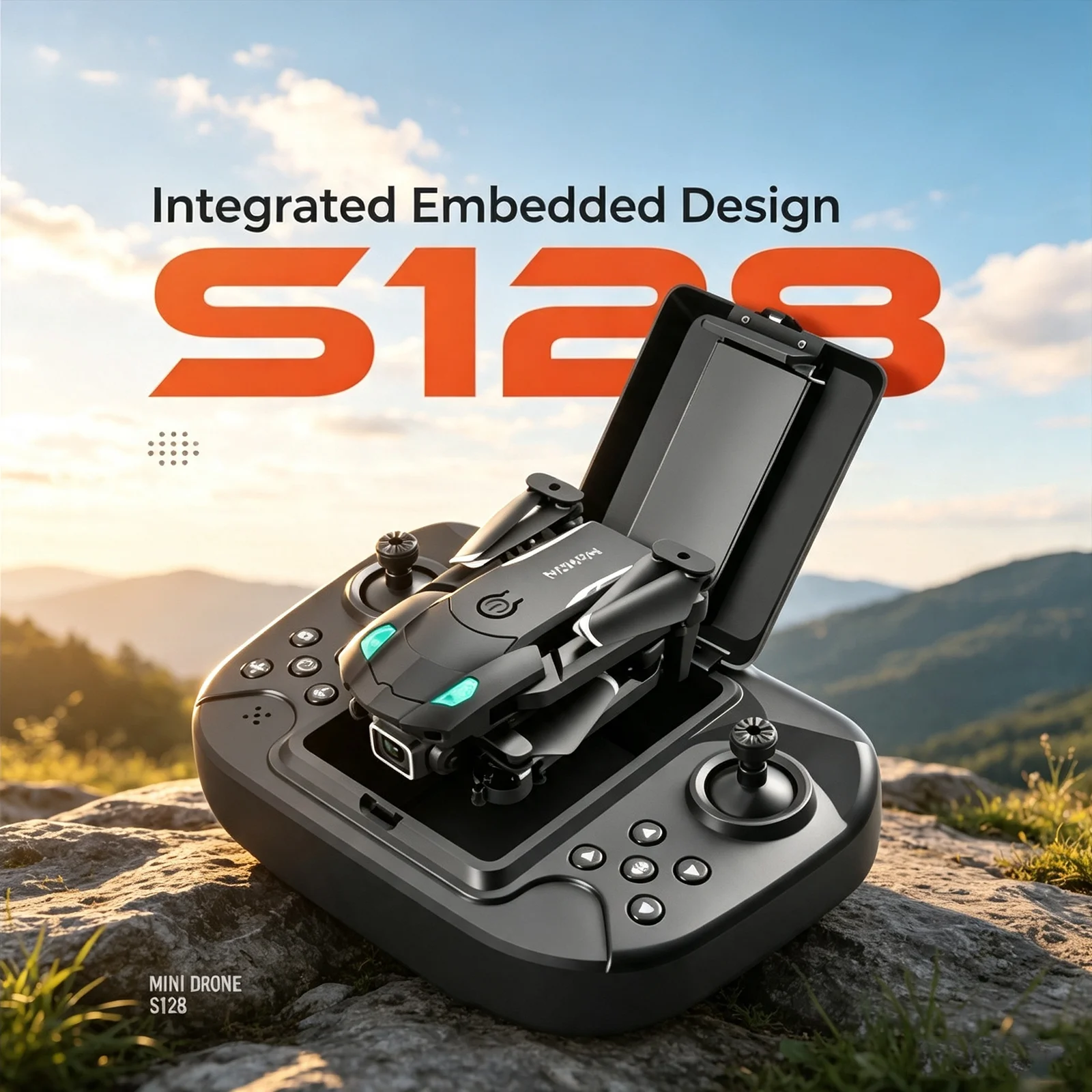2026 New S128 Mini Drone 4k Professional HD Camera Security UAV Obstacle Avoidance Altitude Hold Foldable RC Quadcopter Kid Gift