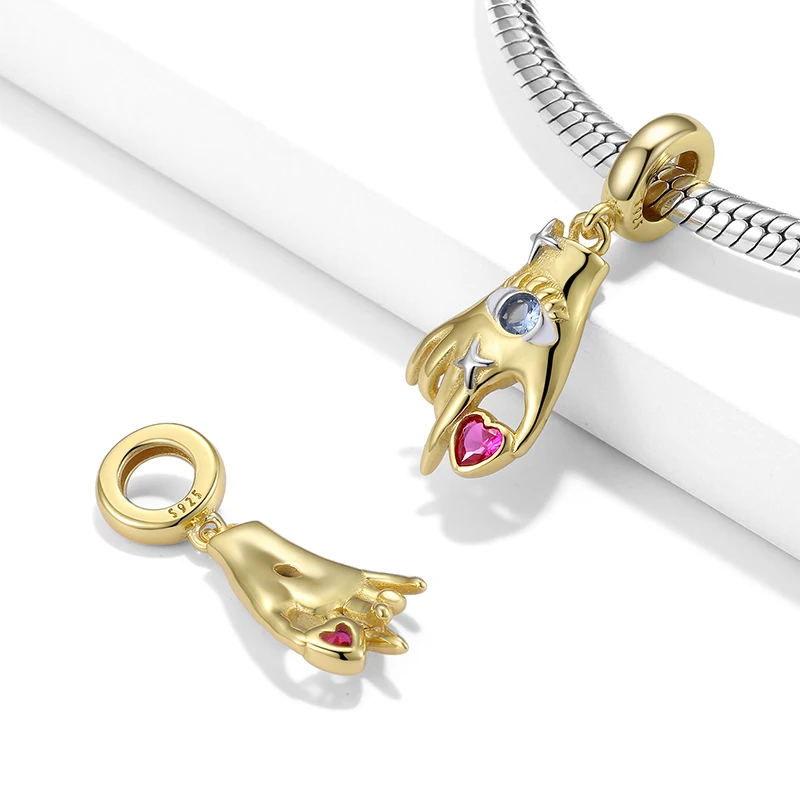 Devil CZ Eye Series Pendant Genuine 925 Sterling Silver Charms for Jewelry Making Original European Women Bracelet Accessories