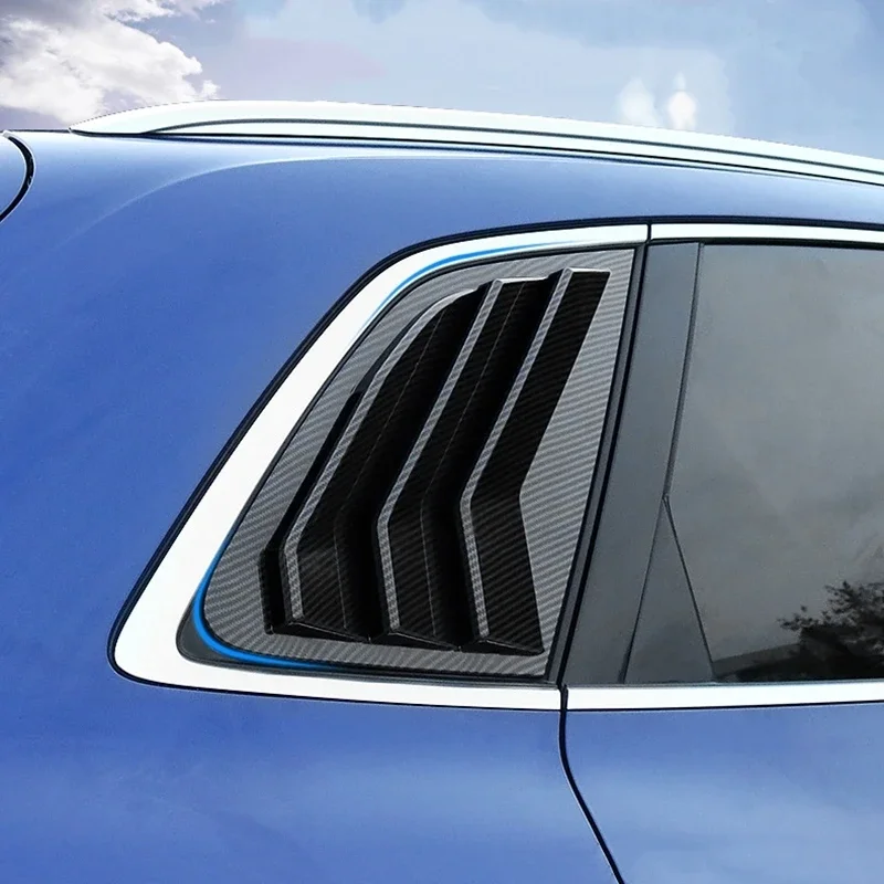 

Rear Window Triangle Shutters Panel Decoration Cover Trim For Audi Q5 FY 2019-2022 Car Styling Exterior Accessories Stickers