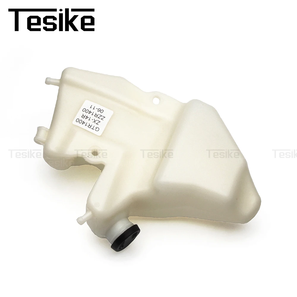 دراجة نارية ZX14R ZZR1400 المبرد المبرد زجاجة ماء المبرد خزان تجاوز خزان لكاواساكي GTR 1400 ZX 14R ZZR 1400 2006-2011