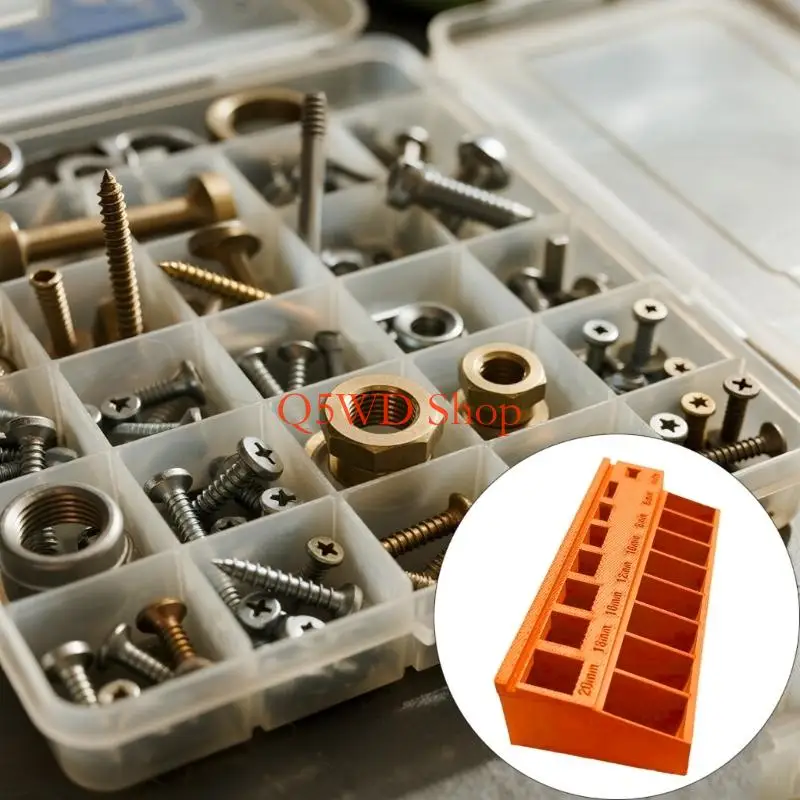 Q5WD Multiple Layer Screw Sorting Box Partitioned Planner Permanent PLA Tool Storage Case