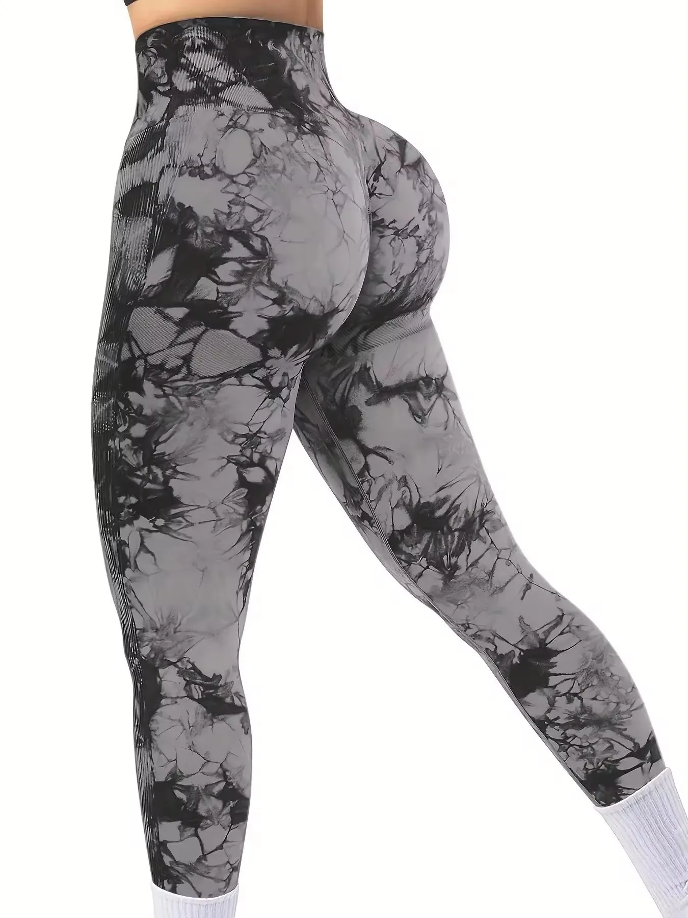 CZGUKE Damen Yoga-Hose, Sport-Leggings, nahtlos, hohe Taille, Push-Up-Leggings für Damen, Fitness-Workout-Leggings, Gym-Kleidung – Detail 10