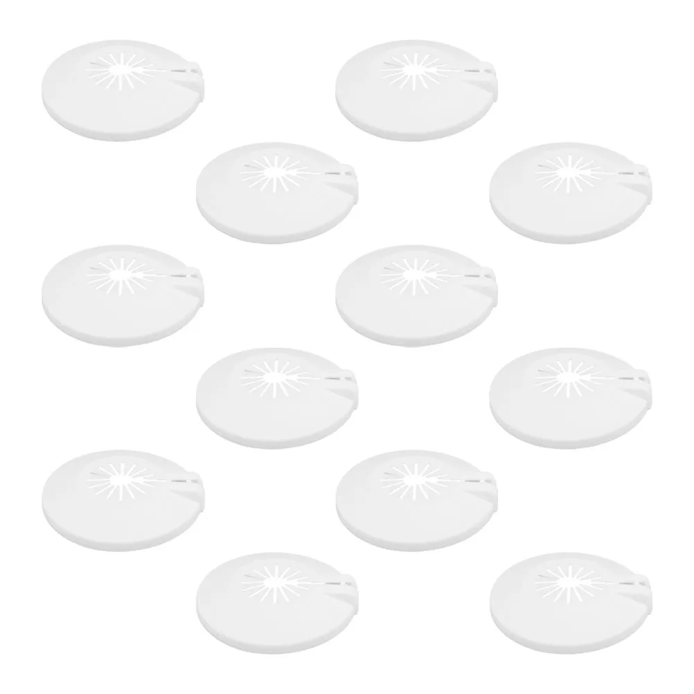 

12pcs Fire Sprinkler Cover Plates Universal 15/20 Heads Fit Detachable High Temperature Resistant For Home Office Industrial Use