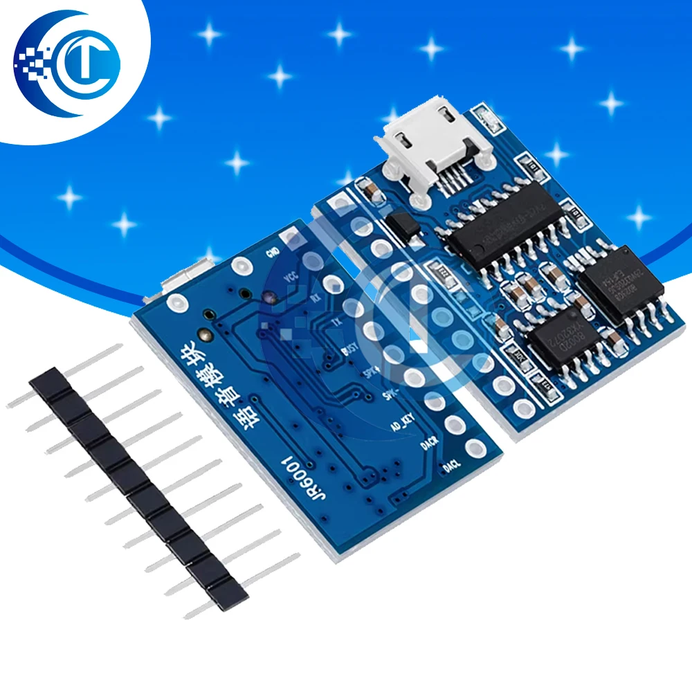 JR6001 Voice Playback Module, Serial Port Voice Broadcast & Recognition Module, Customizable Voice Chip Control Module
