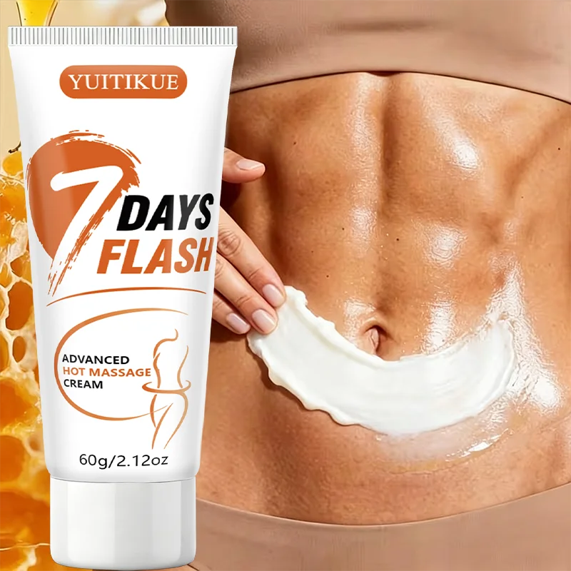 Hot Massage Body Cream Warming Heating Lotion Natural Plant Extract Firming Hydrating Skin‑Care For Waist Legs Arms