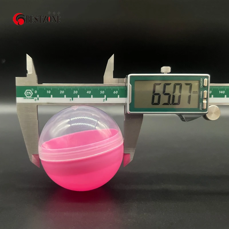 50 Cápsulas Redondas Transparentes De Plástico – Contenedores Rellenables Para Máquinas Expendedoras, Bolas Sorpresa Y Regalos De Fiesta