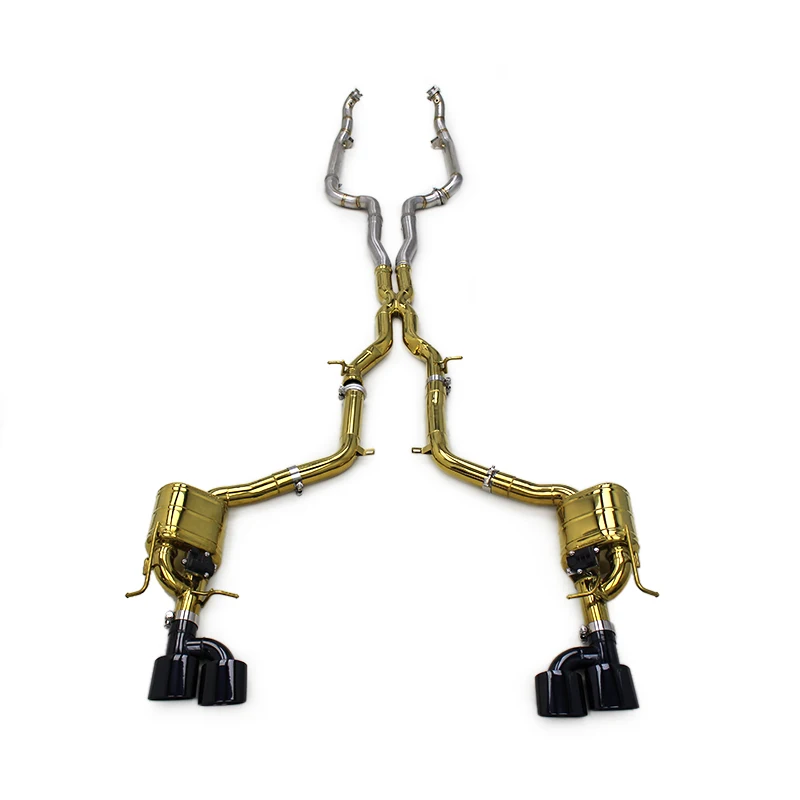 

Catback Exhaust for Mercedes-Benz C63 AMG W204 6.2L 2011-2015 Performance Plate Gold SUS304 Pipes Valvetronic Exhaust System