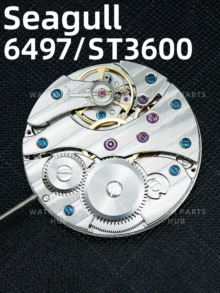 جديد حقيقي النورس ST3600 الحركة الميكانيكية ST36 الصين ساعة الرجال ETA 6497 اليد الرياح 17 جواهر ساعة صالح إصلاح جزء