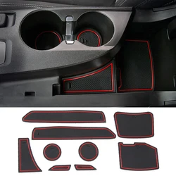 Car Gate Slot Cup Holder Pad for Chevrolet Camaro 2017 2018 2019 2020 2021 2022 Interior Door Groove Anti Slip Mat Accessories