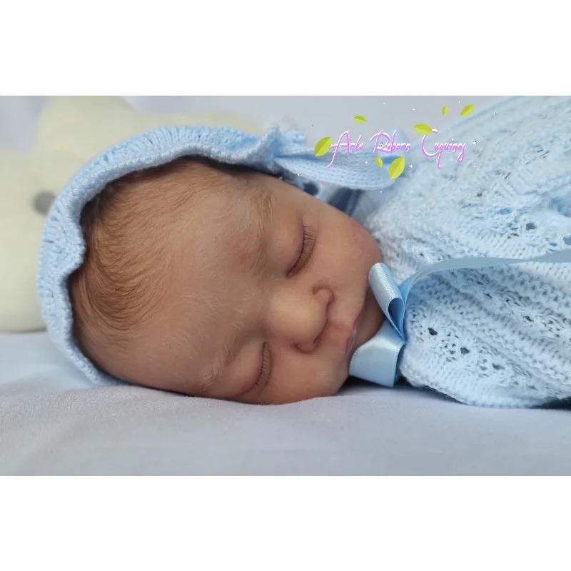 19Inch Baby Doll Kit Kai Unassembled Molds High Quality Lifelike Newborn Doll Parts DIY Toy （ Painted or Unpainted ）