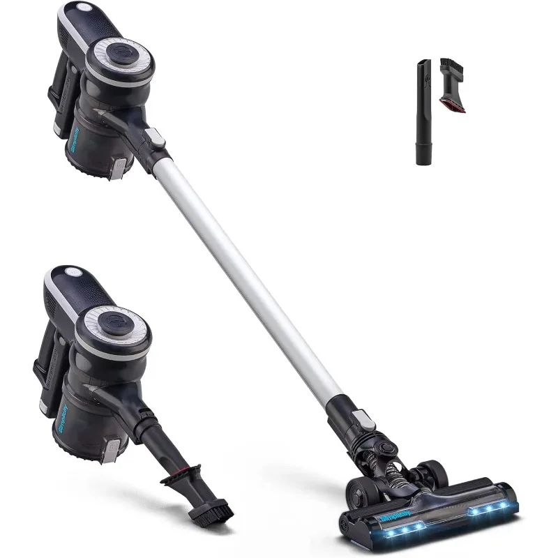 

Simplicity Vacuums S65S Cordless Vacuum Cleaner, One-Click and Go Vacuum Stick w/ Two Speeds,Converts to Handheld Vacuum Cleaner