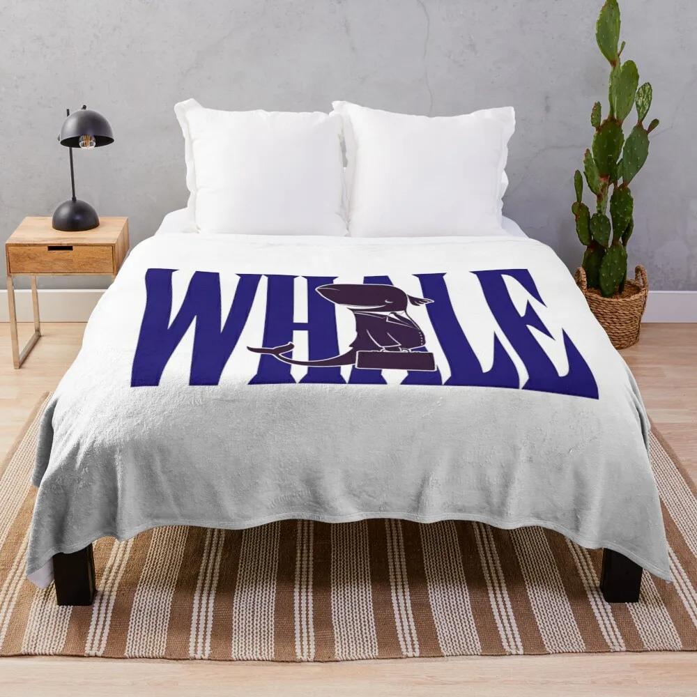 Business Whale: Corporate Giant in Style Throw Blanket For Sofa Thin Flannels Personalized Gift Blankets