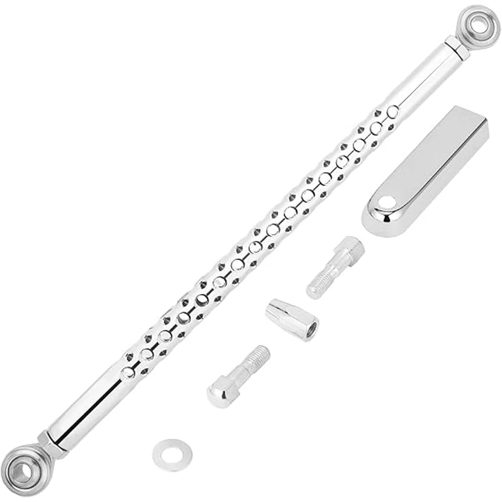 

Chrome Gear Shifts Linkage Silver Aluminum Alloy 12-13 Inches Compatible with Davidson Road King Softail Street Glide Electra