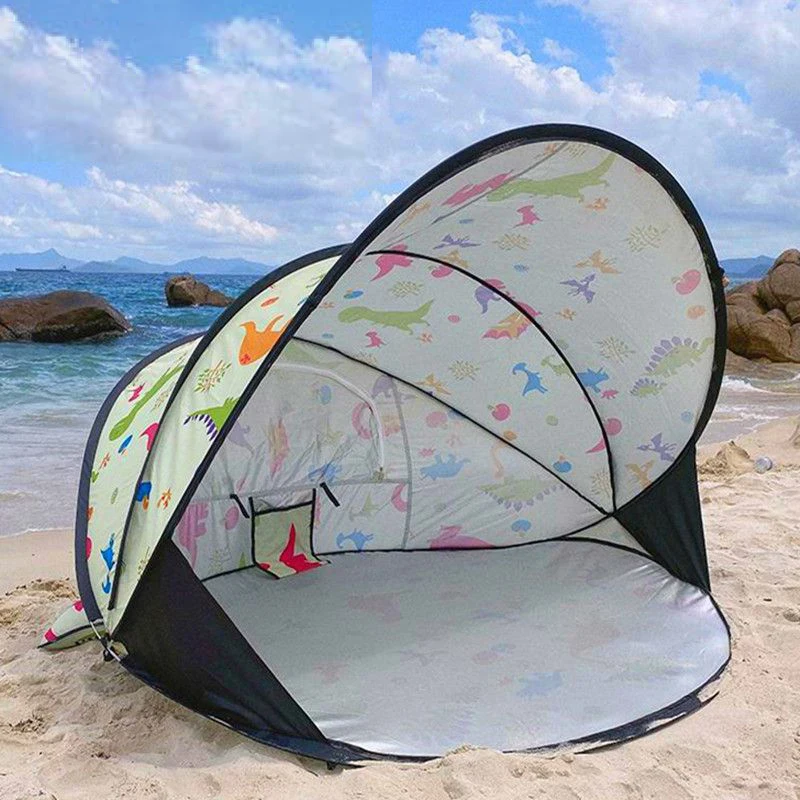 

Seaside Automatic Tent 3-4 Person Camping Tent Beach Easy Instant Setup Portable Backpacking for Sun Shelter UV Protection