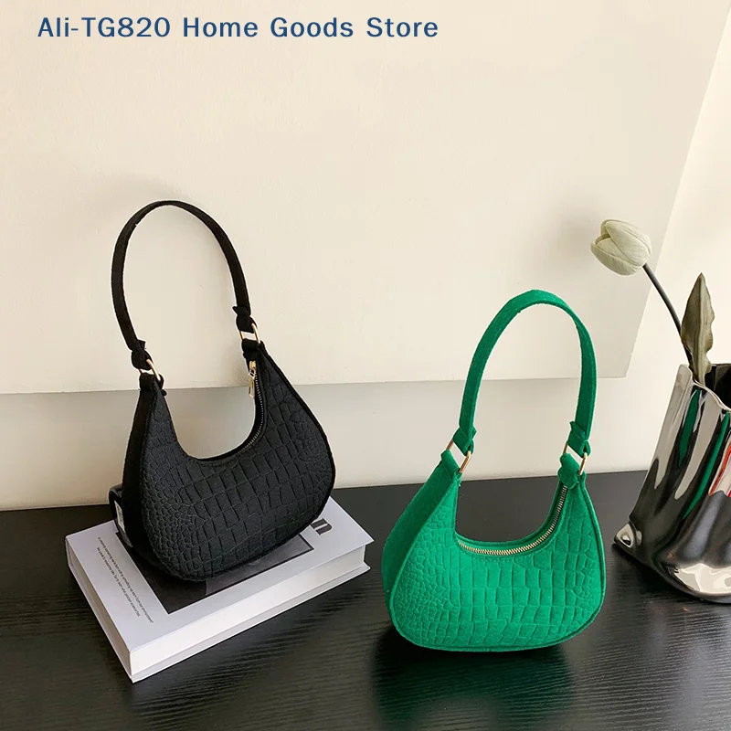 [TG820]Women Top-handle Bags Autumn Winter Fashion Bag New Fashion Shoulder Bag Portable Women's Bag Bolso Mujer Handbags Felt