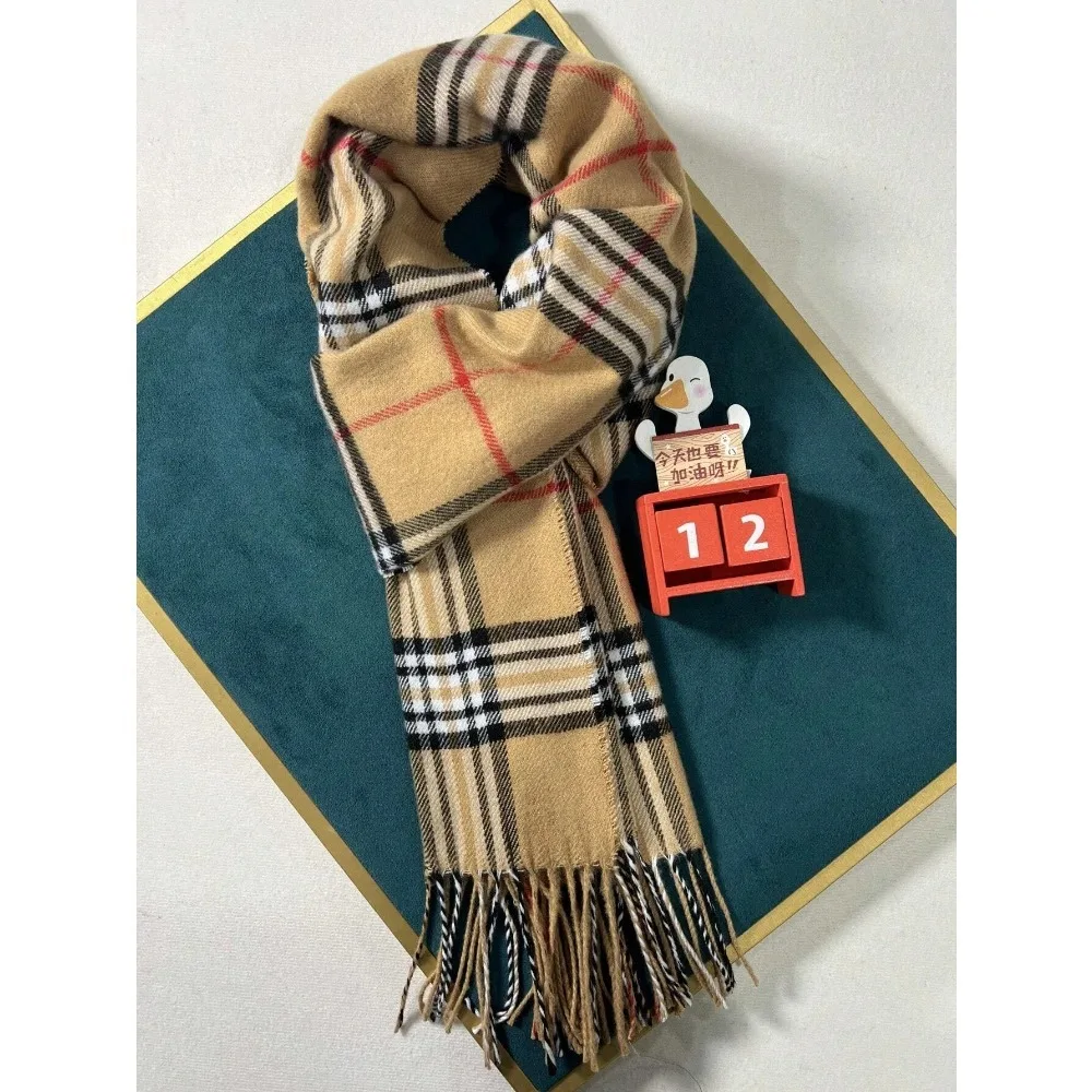 Bufanda cálida de Cachemira de marca de lujo para mujer, chal de invierno para hombre, Pashmina 2021, Bufanda femenina a cuadros, Foulard Echarpe
