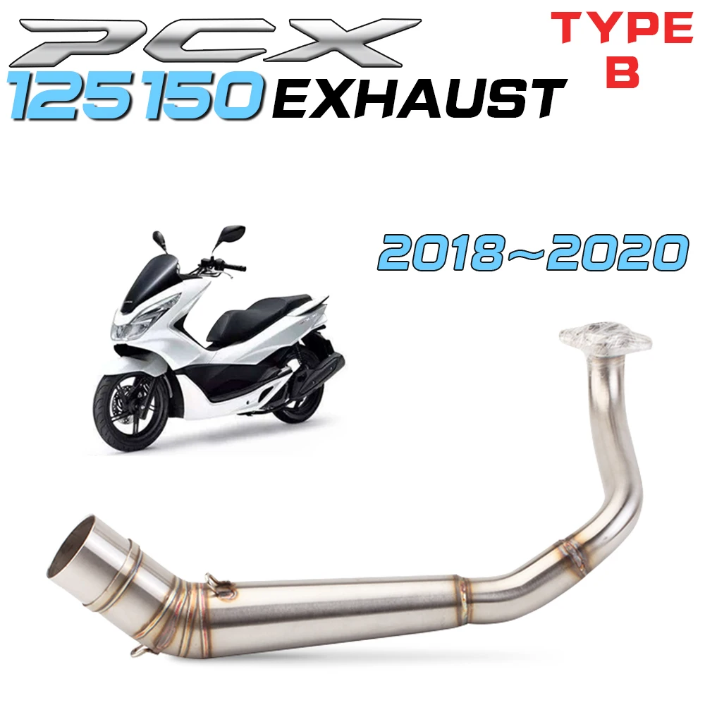 

PCX 125 150 Motorcycle Scooter Exhaust Muffler Full System For HONDA PCX125 PCX150 Exhaust18-2020 Middle Pipe Slip-On Escape