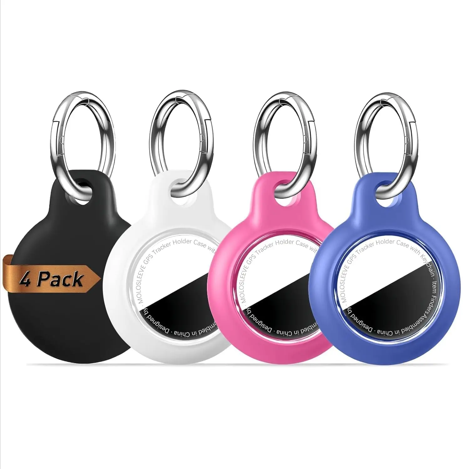 Waterproof Case for AirTag 2 (2nd Gen) & 1st, Upgrade Shockproof Holder Keychain for Air Tag, Full Body Protective Cover for Key
