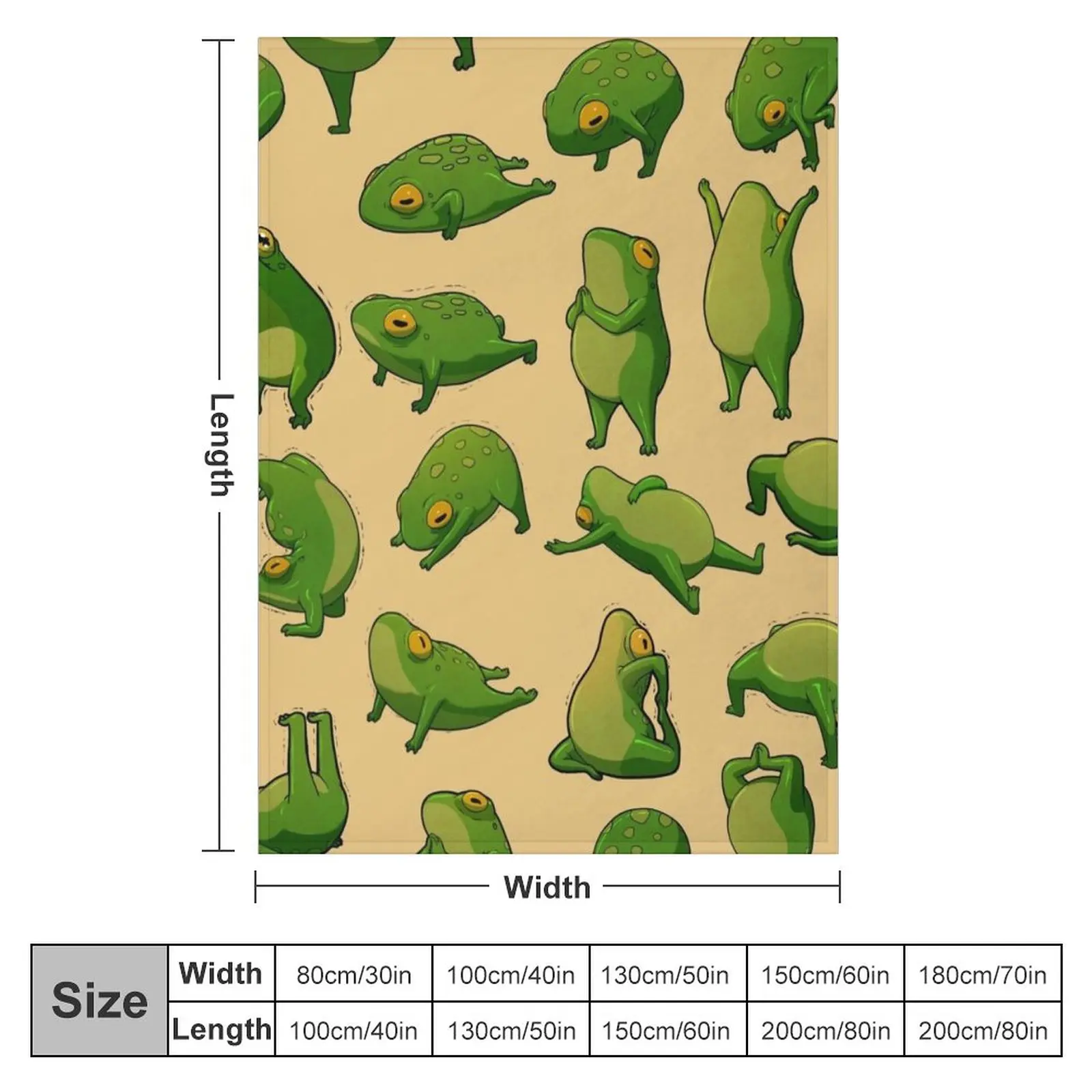 Yoga Frogs Poster With Text Throw Blanket Summer Beddings Bed linens For Sofa Thin Blankets