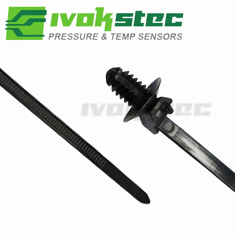 170mm Push Mount Cable Ties Clip Self Locking Zip Tie for Automotive Wire Harness Nylon Straps Wire Cable Management Fastener