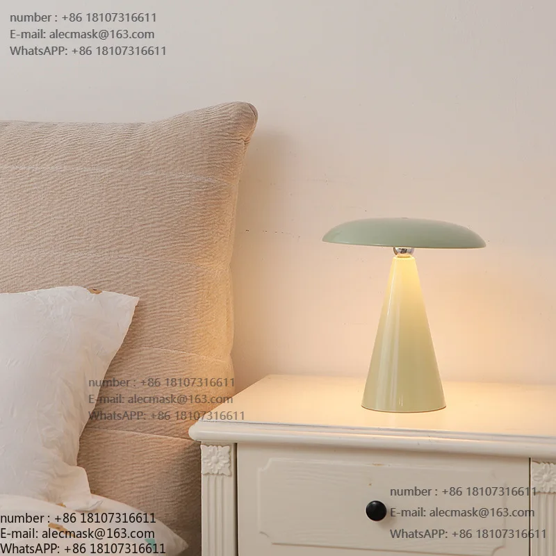 

Rechargeable night light fashion mushroom magnetic atmosphere light Simple bedroom bedside study decorative