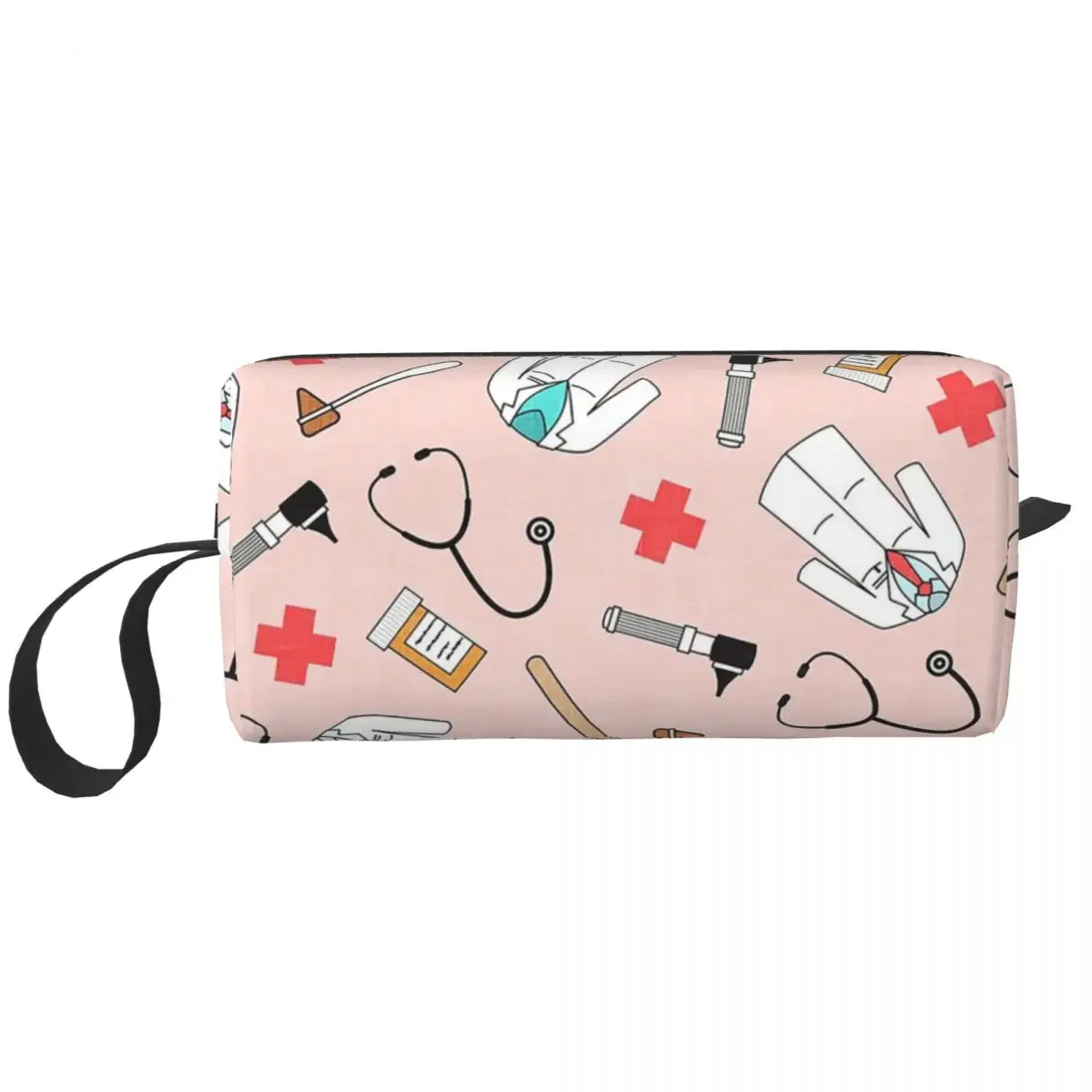 Medical Doctor - Pink Makeup Bag Cosmetic Organizer Storage Dopp Kit Toiletry Cosmetic Bag for Women Beauty Travel Pencil Case