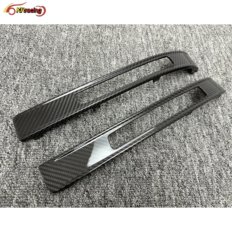 Brabu Style Dry Carbon Fiber Rear Bumper Brake Pads Trims For Mercedes Benz G-Class W464 G63 AMG G500 2019-2021