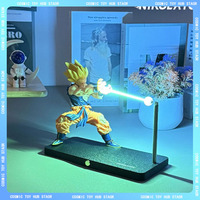 Nikolatoy Dragon Ball Anime Figures Son Goku Figure Kamehameha Night Touch Magnetic Lamp Model Ornament Doll Peripheral Toy Gift