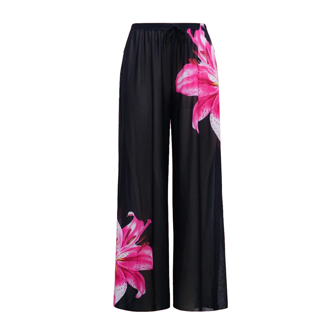 S - XL Neuer, mit Blumenmuster bedruckter, langärmliger Badeanzug mit Hose, einteiliger Badeanzug für Damen, Badebekleidung, Badeanzug, Modell V7099. – Detail 13