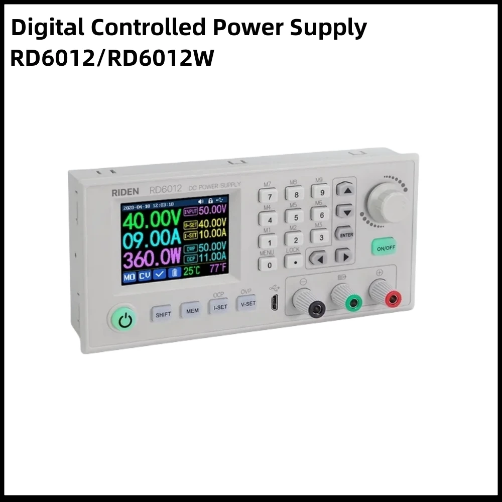 RD RD6012 RD6012W USB WiFi DC Напряжение постоянного тока Понижающий настольный источник питания Регулируемый понижающий преобразователь 60 В 12 А и 800 Вт Блок питания