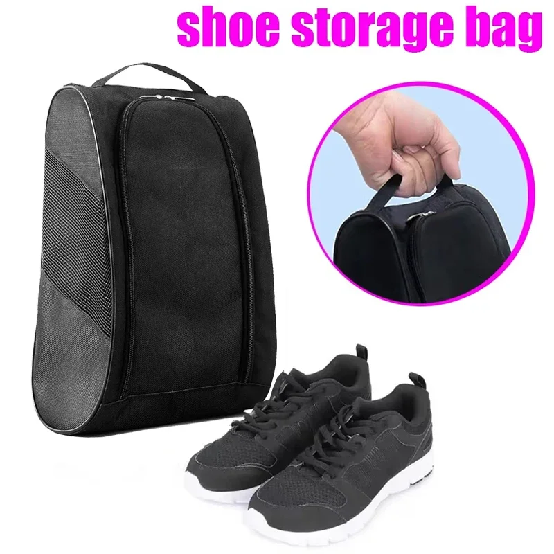 

Портативная сумка для обуви для гольфа, сумки для переноски обуви из ткани Оксфорд, дышащая легкая сумка для гольфа, пылезащитная сумка для теннисной футбольной обуви