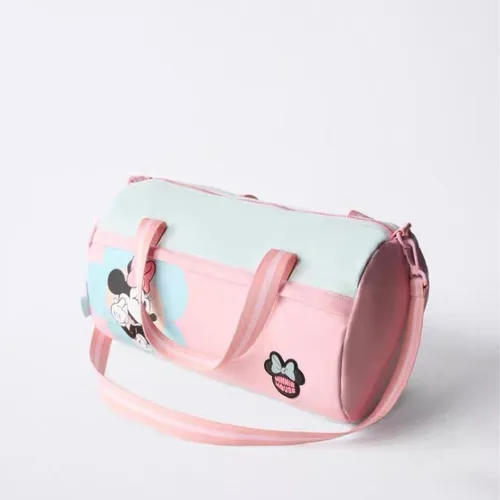 Imagen 2 del producto Disney 2025 Otoño/Invierno nuevo bolso de bolos con patrón de Minnie de dibujos animados, bandolera multifuncional y bolso de mano para uso diario