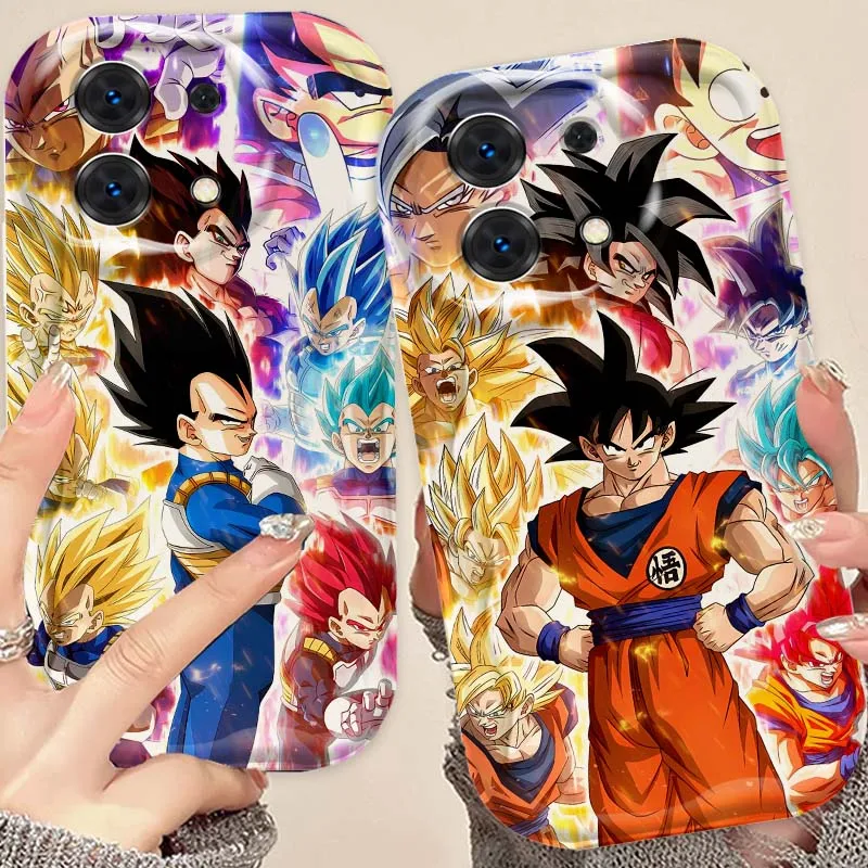 

Dragon Ball Anime Saiyan For Xiaomi Redmi Note 14 13 12 12S 11 10 9 9S 8 Pro Plus 4G 5G Wave Oil Cover Soft Phone Case