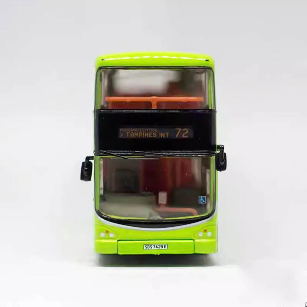 1/110 Singapore Double-decker Bus Model Collection Gift Bus Model Toy