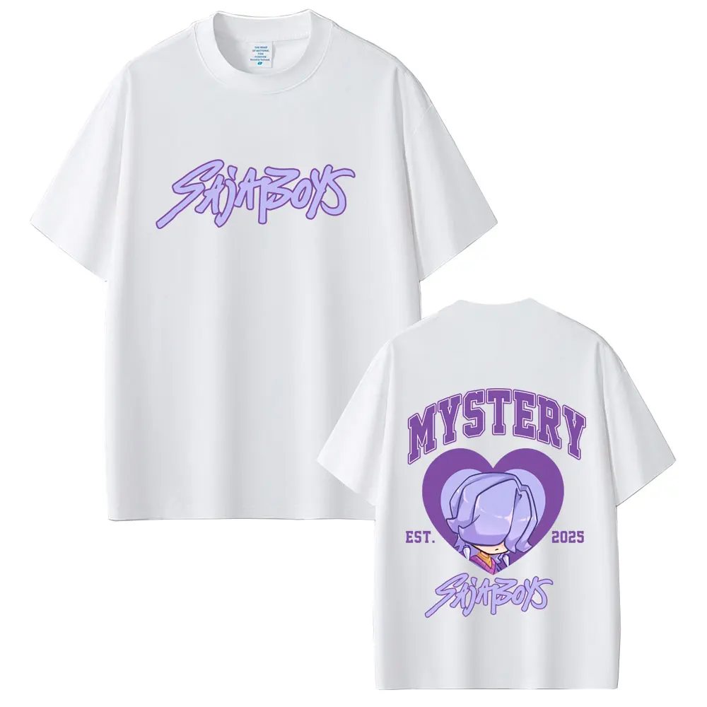 

Movie Kpop Demon Hunters Saja Boys Graphic T Shirt Men Women Cartoon Fashion Trend T-Shirt Male Cotton Casual Oversized T-shirts