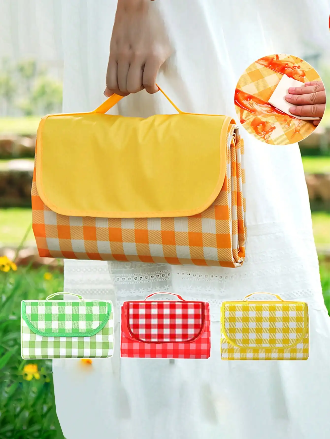 Foldable Picnic Mat Portable Sand Beach Mats Non-woven fabric Thicken Tent Camping Blanket Pad Moisture-proof Outdoor Picnic Mat