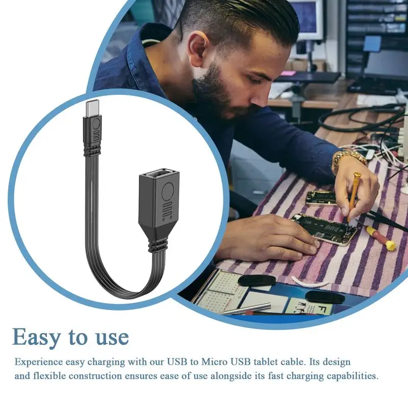 ل Otg كابل يو اس بي نوع C الحبل 12 بوصة USB 2.0 شاحن الحبل شحن سريع 480Mbps سرعة للهواتف المحمولة أقراص السيارات