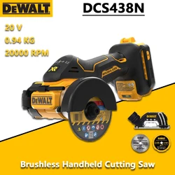 Dewalt-コードレス電気丸鋸、ブラシレス、充電式、カットオフツール、グラインダー、20v、ハンドヘルドカッティングソー、dcs438n、3