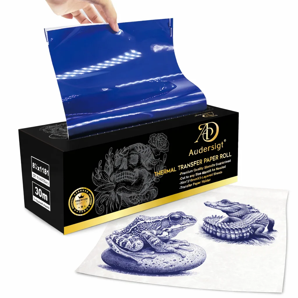 

Audersigt 30Metres Tattoo Transfer Paper Copy Paper Thermal Paper For Tattoo Transfer Machine Hot Tattoo Accessorie