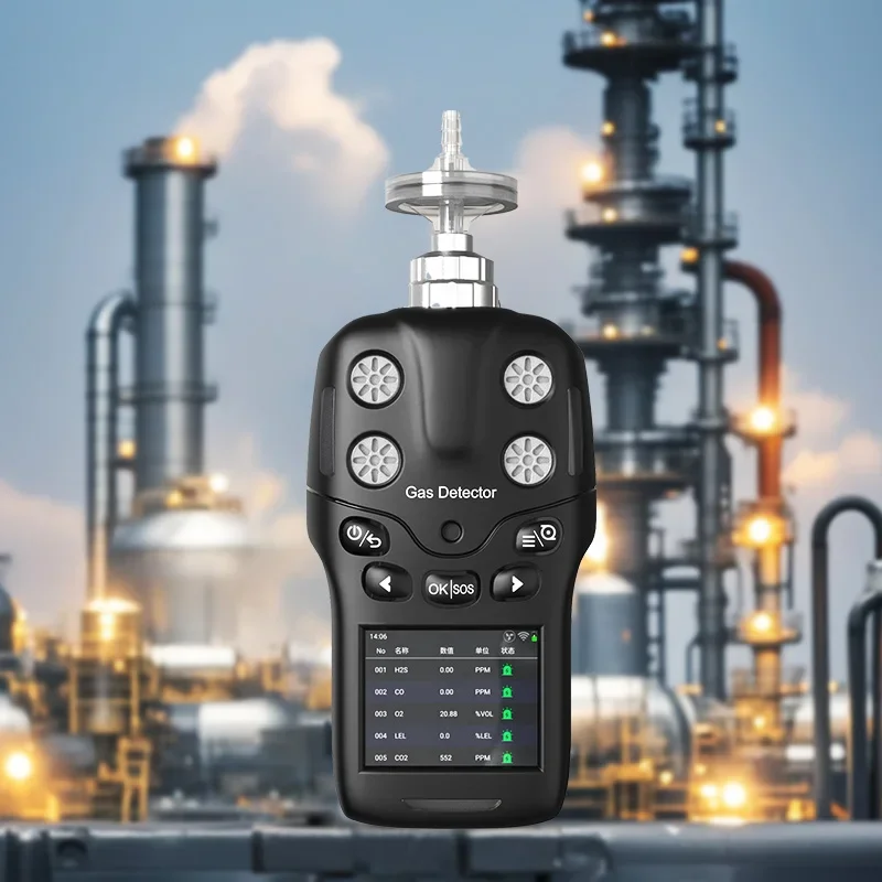 Portable Multifunctional Gas Analyzer Detector Infrared Detection Principle for Aviation Kerosen and Diesel Fuel Gas Analyser