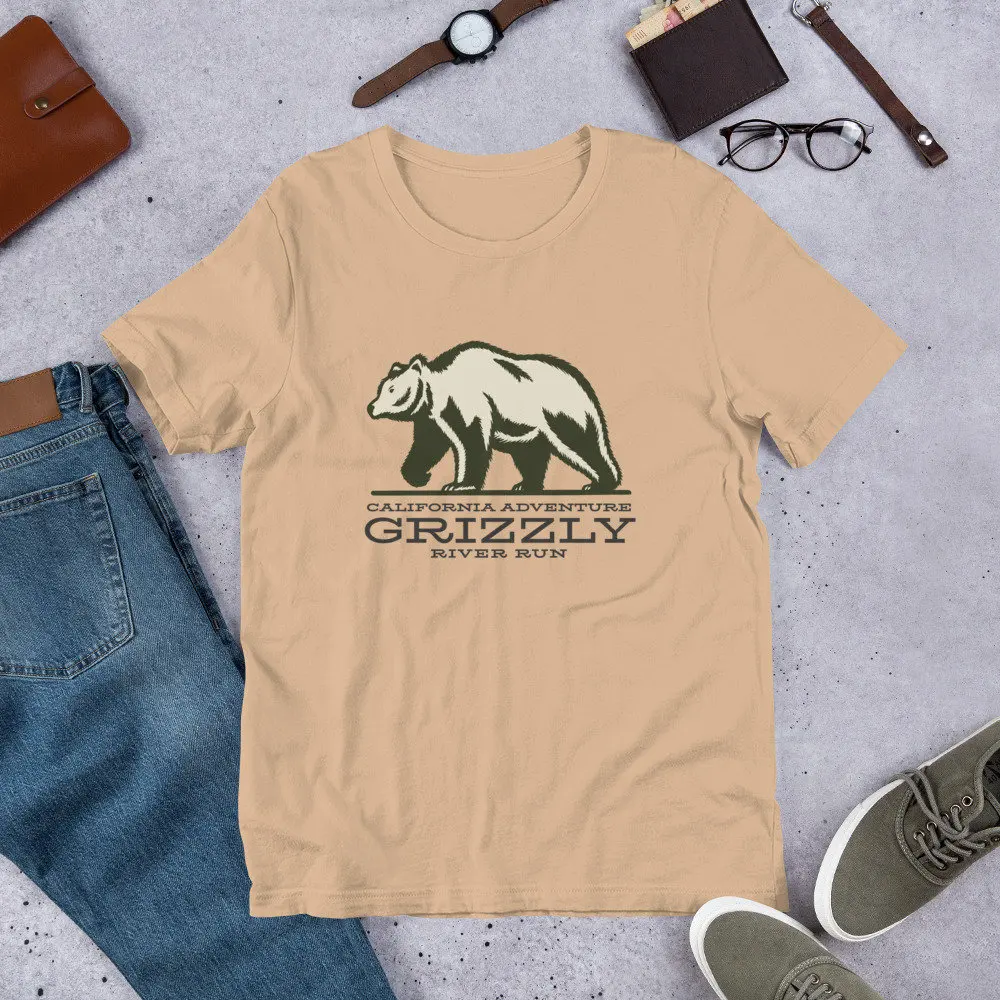 Grizzly River Run Water Ride California Adventure Custom T-shirt Bella Canvas