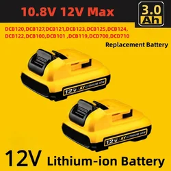 3000mAh 12V Volt Max Lithium Ion Battery Replacement for DeWalt DCB120 DCB123 DCB122 DCB127 DCB124 DCB121 Rechargeable Batteries