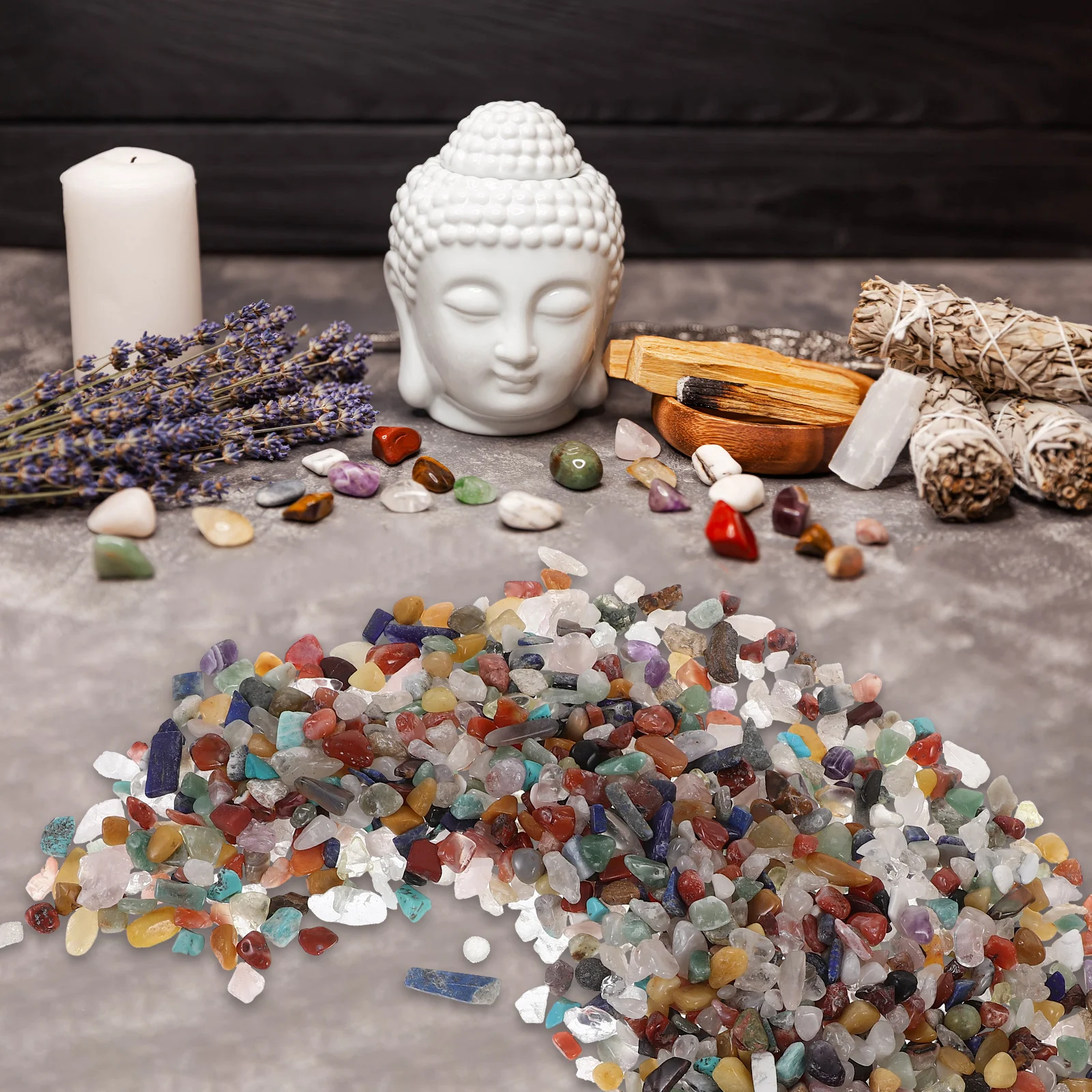 

Large Quantity Colorful Crystal Stones Natural Decorative Ornaments Multi-functional Supplies DIY Crafts for